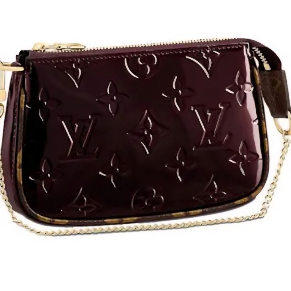 Louis Vuitton Mini Pochette Monogram Vernis Amarante